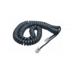 Coiled phone handset cable